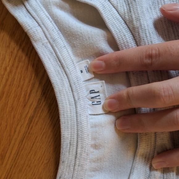 GAP Heathered Gray Pullover Ribbed Knit - Picture 5 of 7